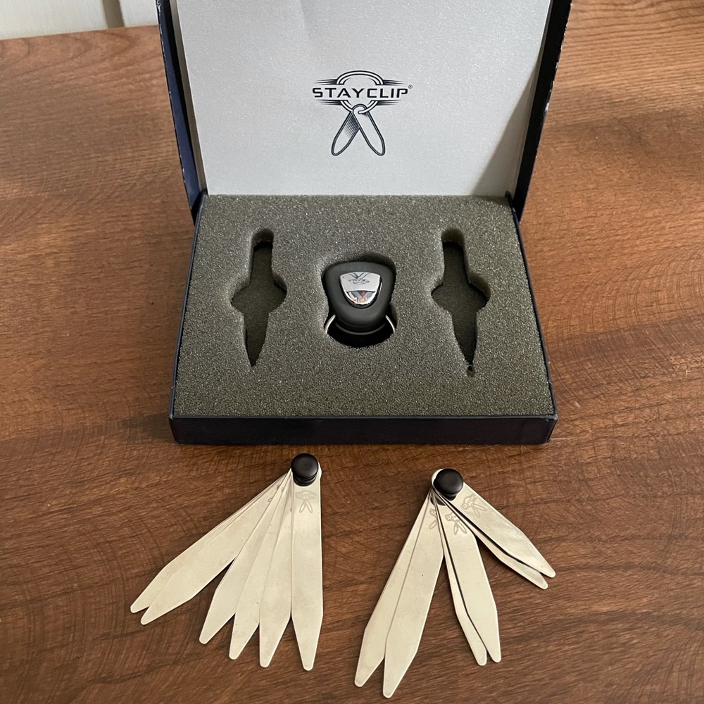 Stayclip Stainless Steel Collar Stays - set of 6